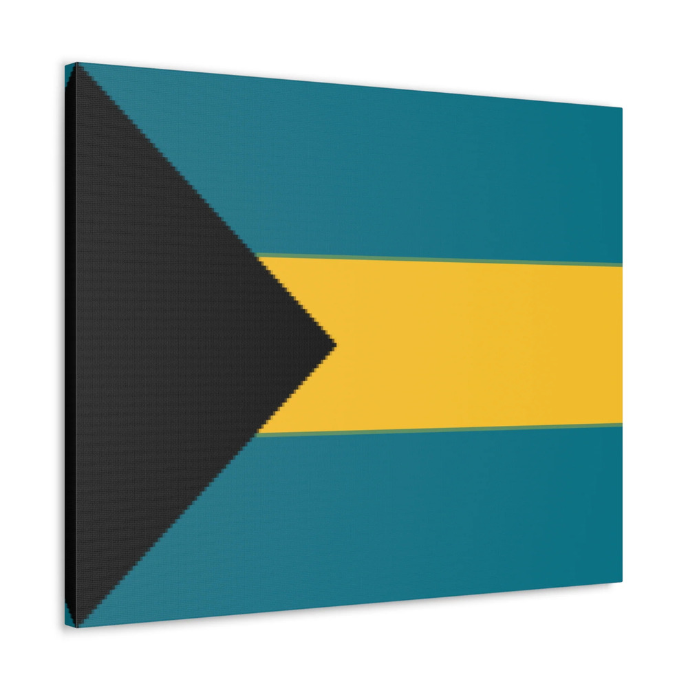 Bahamas Country Flag Canvas Vibrant Wall Art Unframed Home Decor